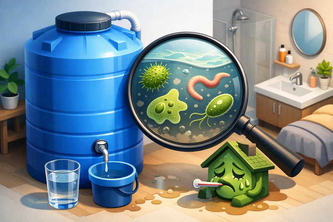 ¿El agua almacenada enferma en casa?