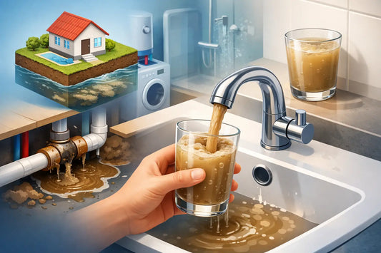 Por qué sale agua turbia en casa