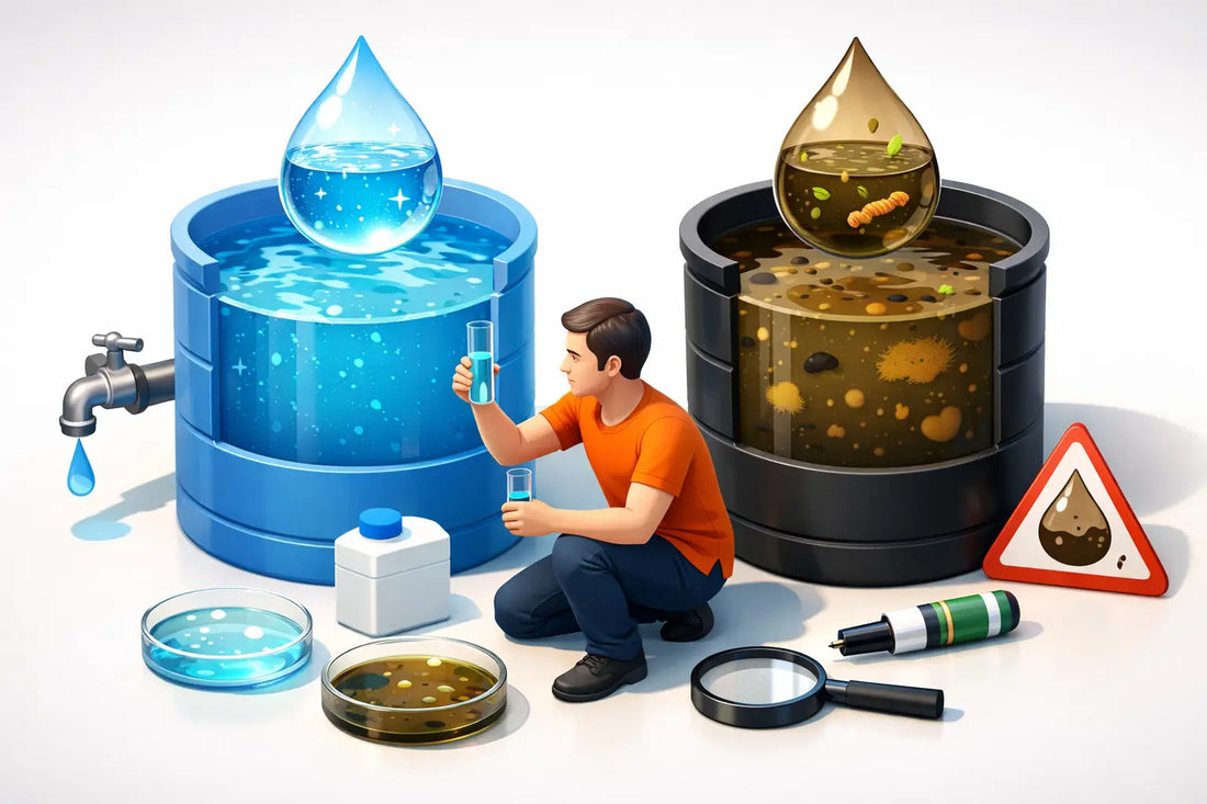 Cómo saber si el agua almacenada está sucia
