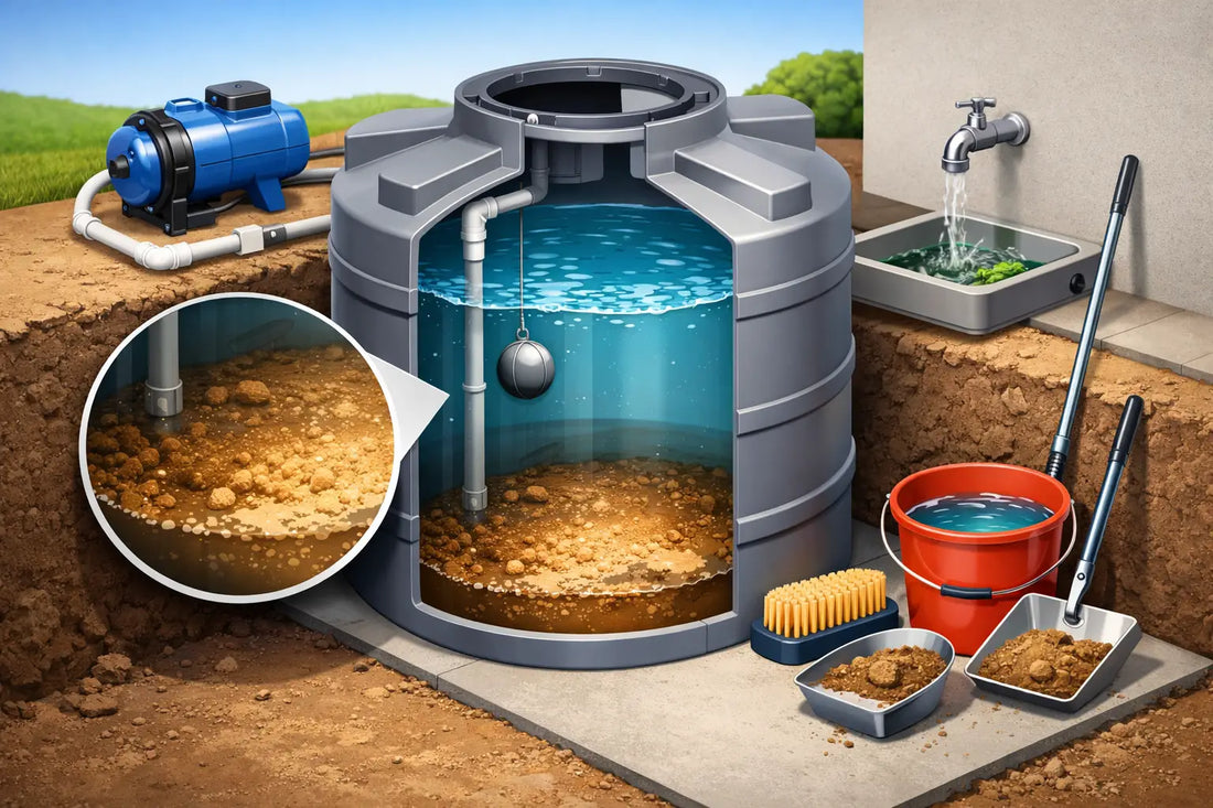 Sedimentos en cisterna de agua: qué hacer