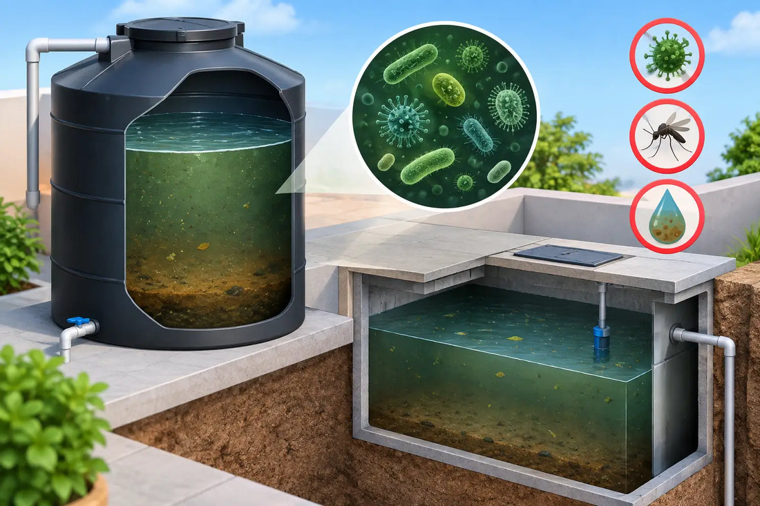 Riesgos del agua estancada en tinacos y cisternas