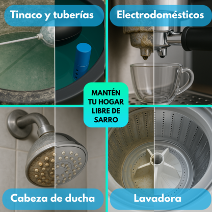 Sistema Antisarro y Desinfectante Premium para Tinaco y Cisternas de 500 a 1,500 L