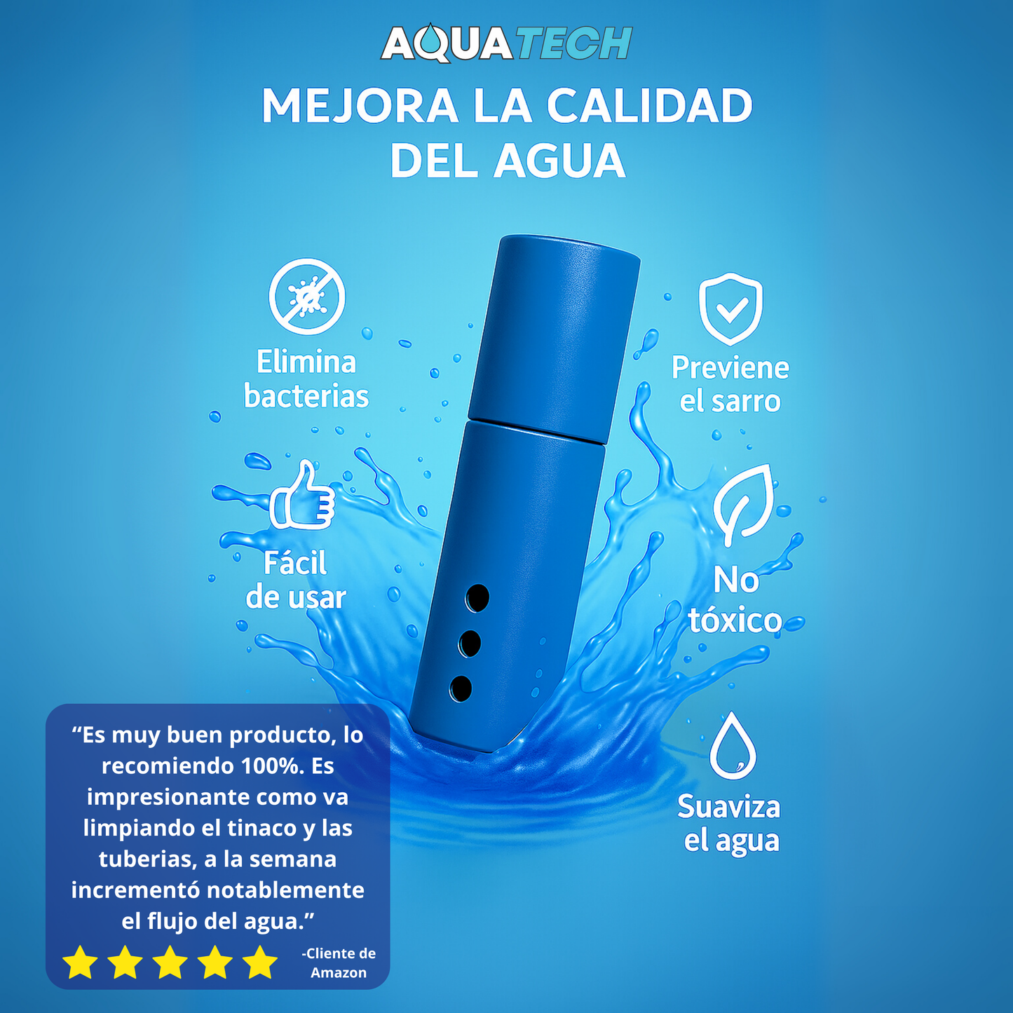 Sistema Antisarro y Desinfectante Premium para Tinaco y Cisternas de 500 a 1,500 L