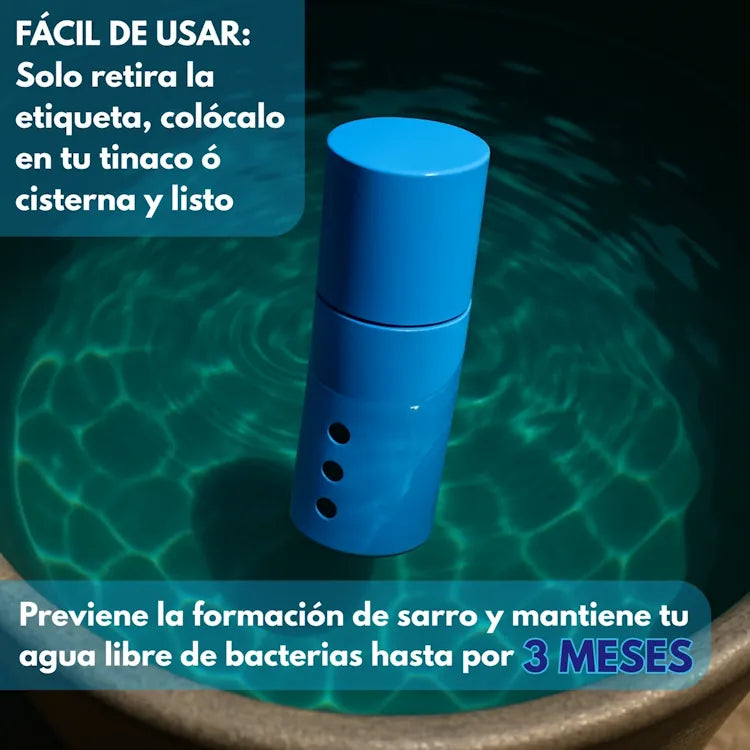 Sistema Dual Antisarro y Desinfectante Para Tinaco de 450 a 1,100 L