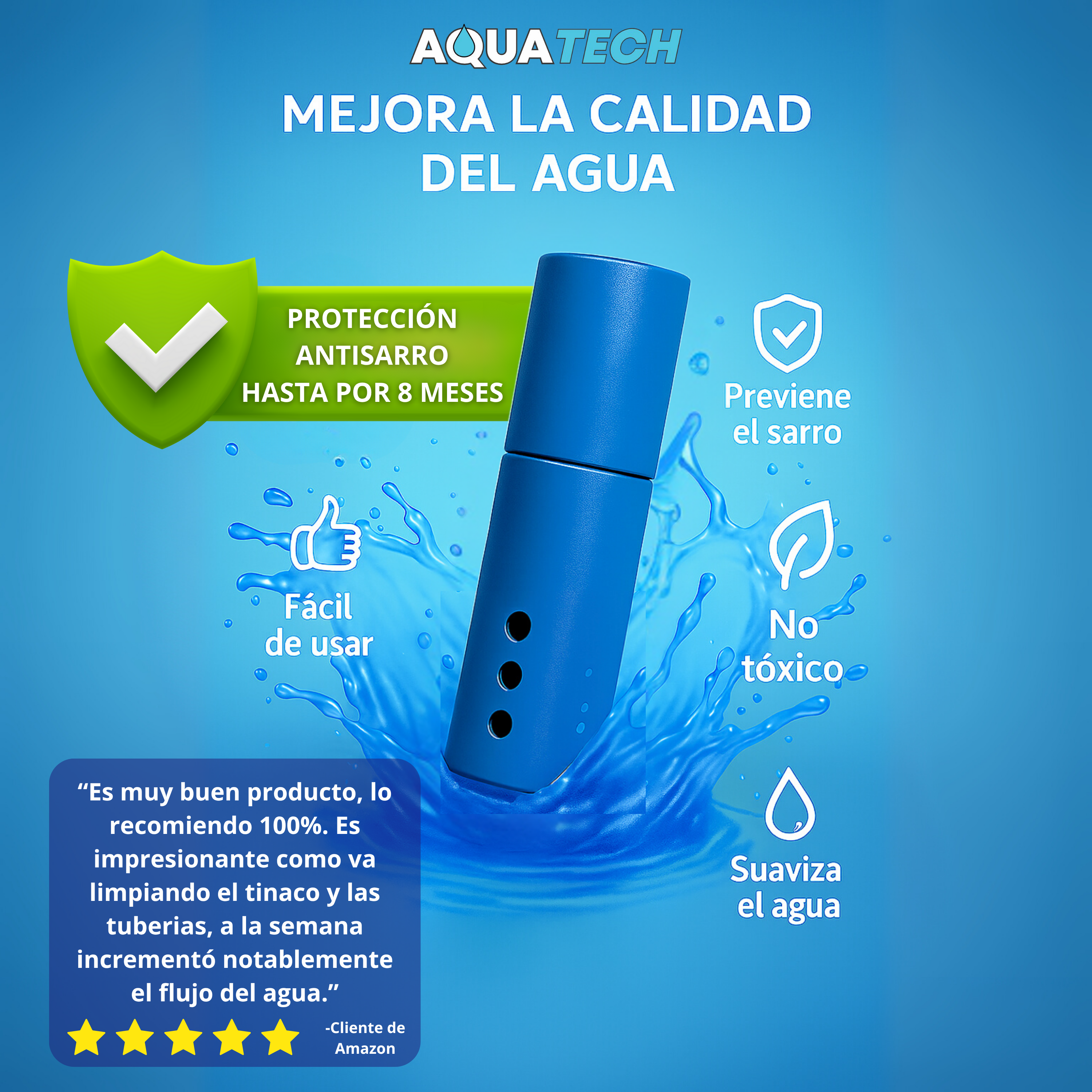 Sistema Antisarro Premium para Tinaco de 500 a 1,500 L