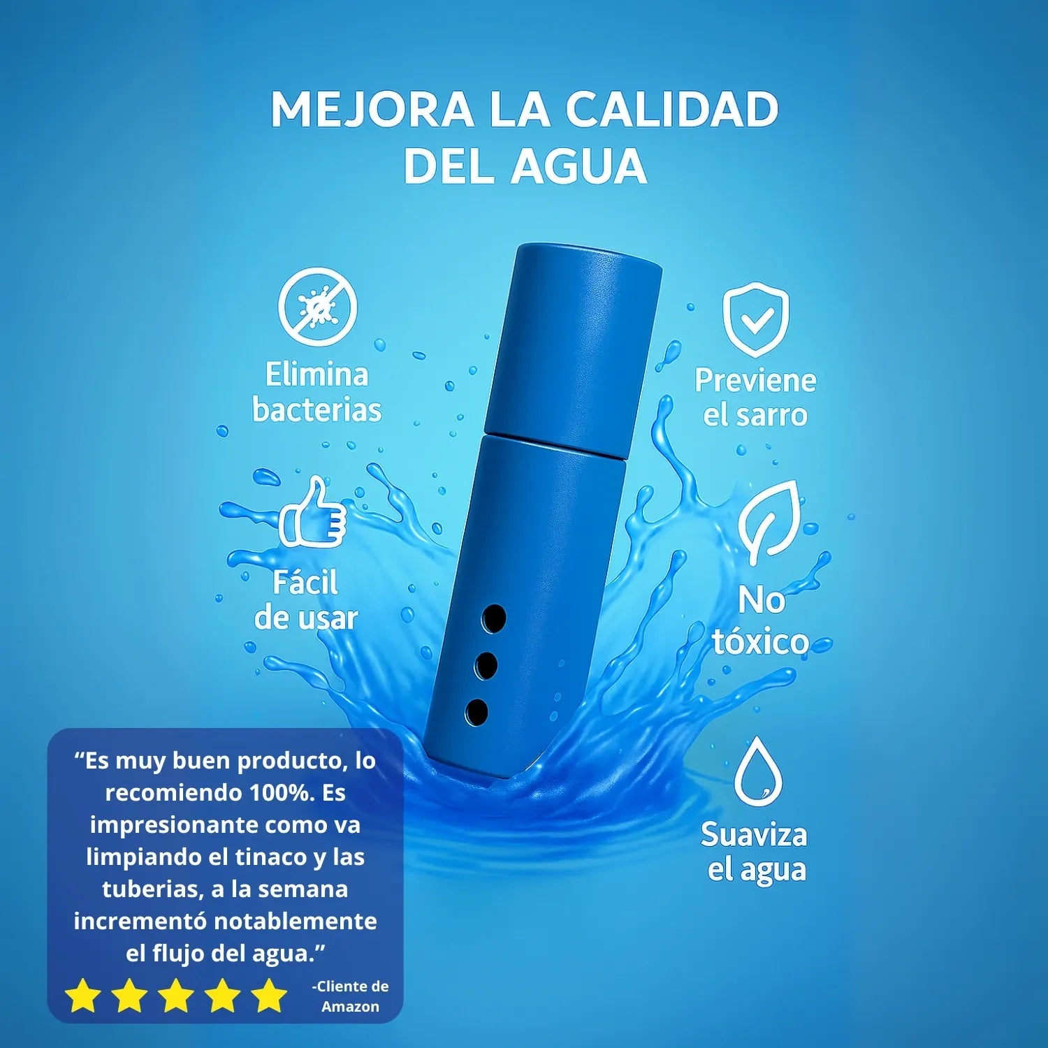 Sistema Dual Antisarro y Desinfectante Para Tinaco de 450 a 1,100 L