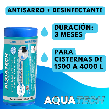 Sistema Antisarro y Desinfectante Premium para Cisterna 1,500 a 4,000 L