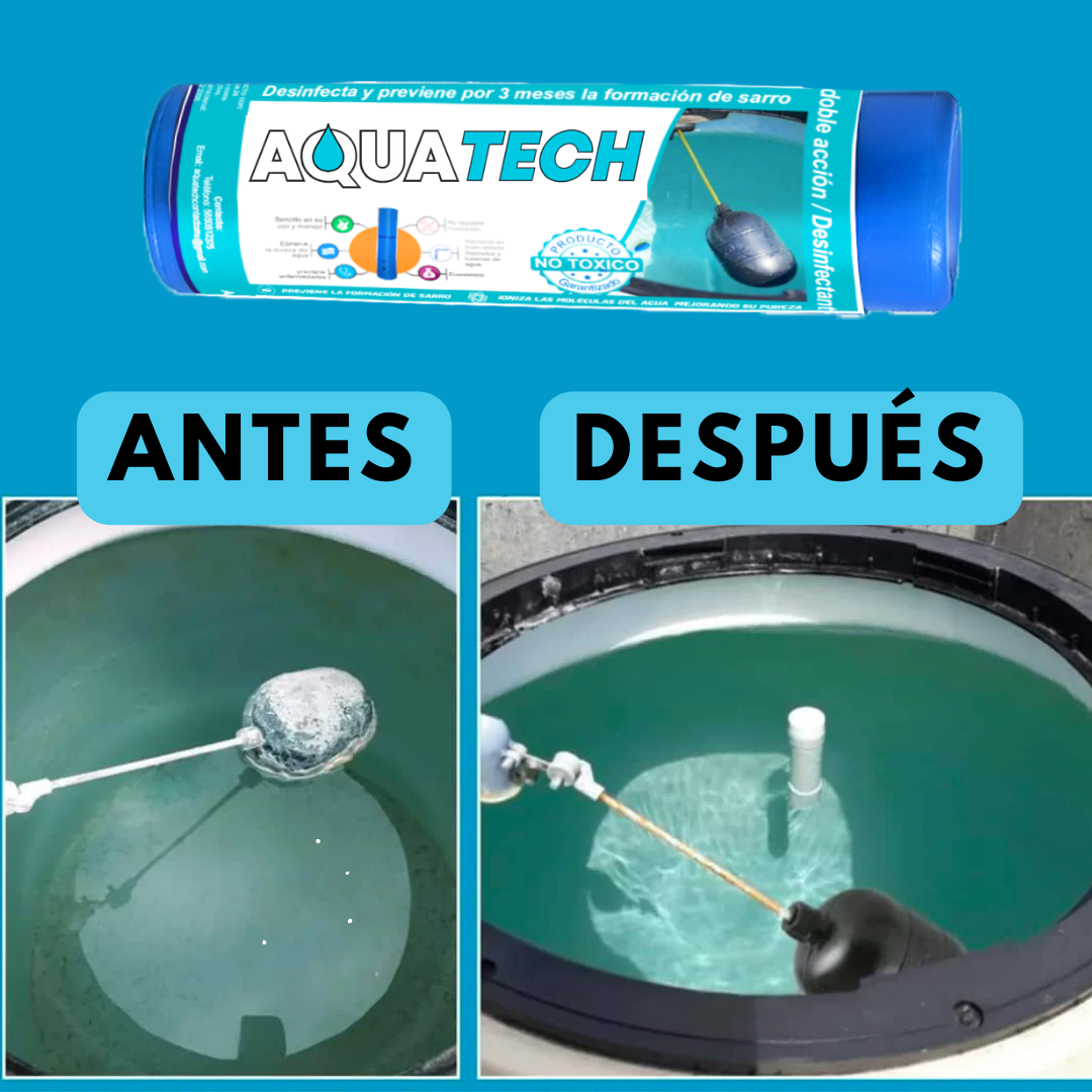 Sistema Dual Antisarro y Desinfectante Para Tinacos 450 a 1,100 L