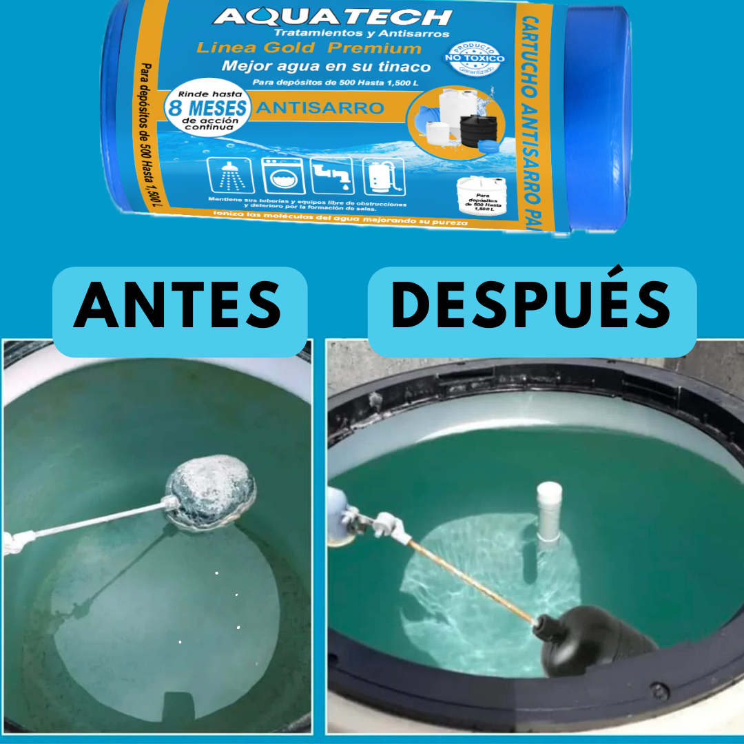 Sistema Antisarro Premium para Tinacos de 500 a 1,500 L.