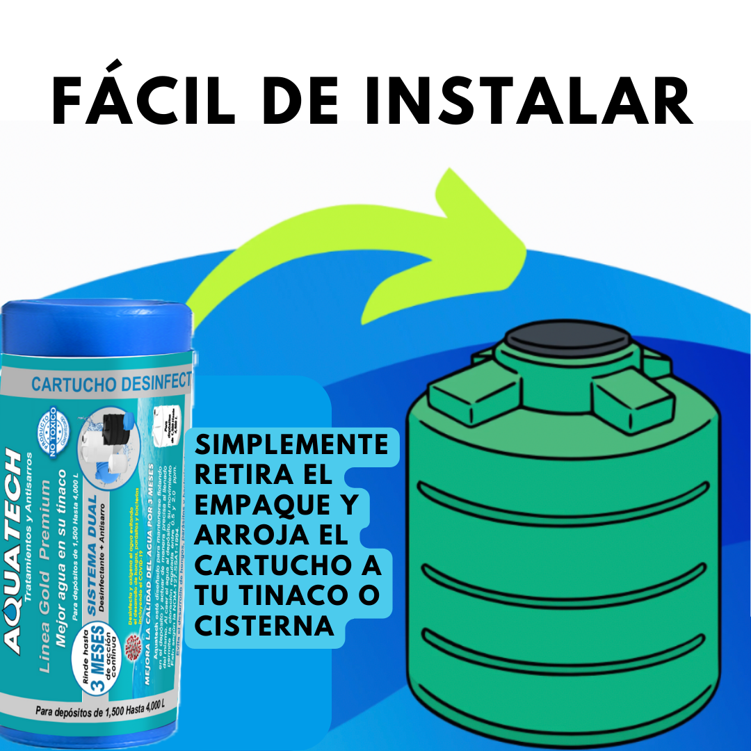 Sistema Antisarro y Desinfectante Premium para Cisterna 1,500 a 4,000 ...