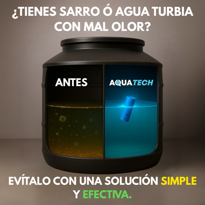Sistema Antisarro y Desinfectante Premium para Tinaco y Cisternas de 500 a 1,500 L