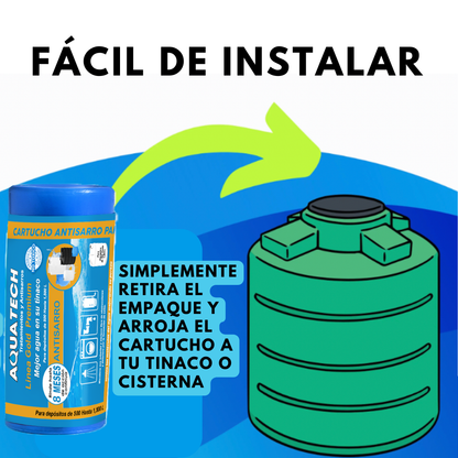 Sistema Antisarro Premium para Tinacos de 500 a 1,500 L.