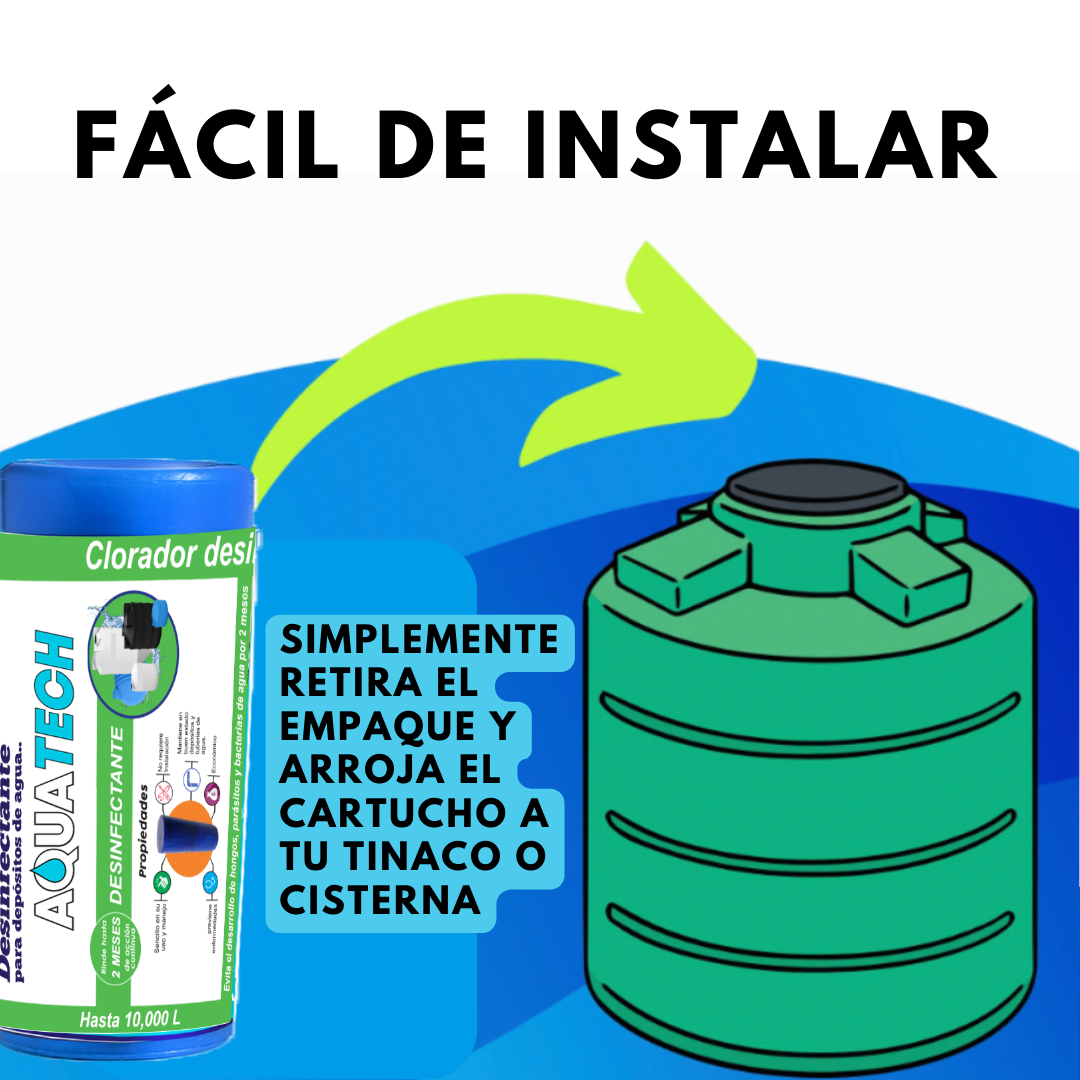 Sistema Antiscéptico para Cisternas Industriales de 2,500 a 10,000 L.