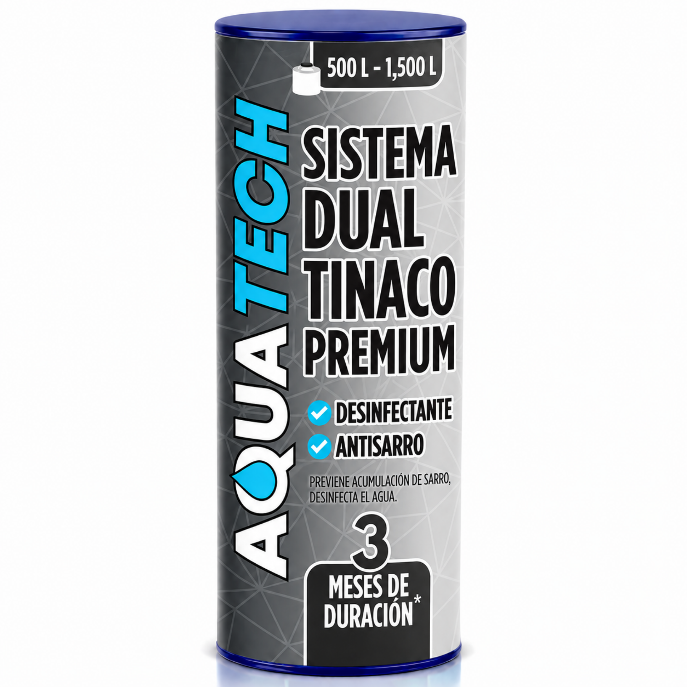 Sistema Antisarro y Desinfectante Premium para Tinacos y Cisternas de 500 a 1,500 L