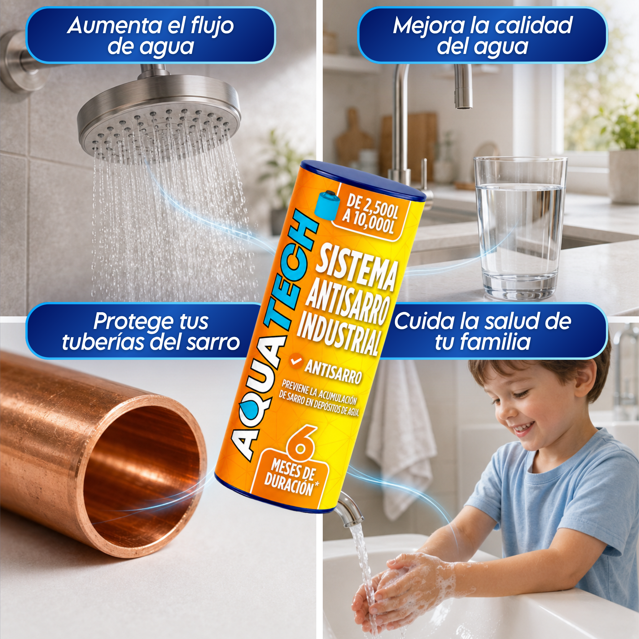 Sistema Antisarro para Cisterna Industrial de 2,500 a 10,000 L