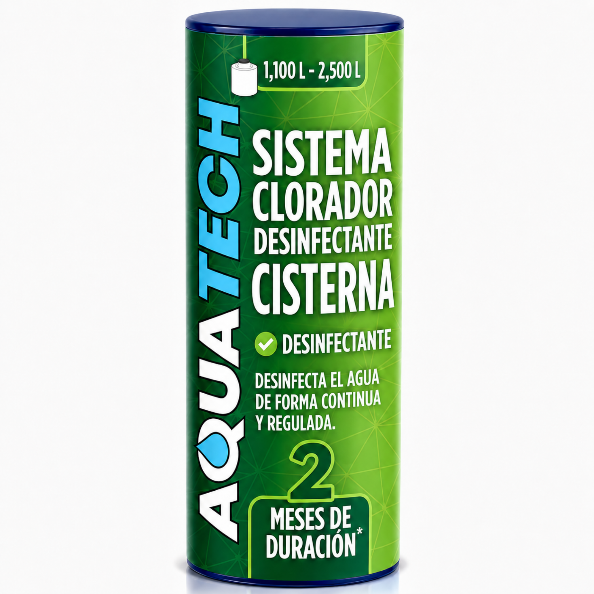 Sistema Clorador Desinfectante Antiscéptico para Tinacos y Cisternas de 1,100 a 2,400 L
