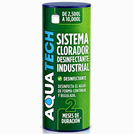 Sistema Clorador Desinfectante Antiscéptico para Cisterna Industrial de 2,500 a 10,000 L