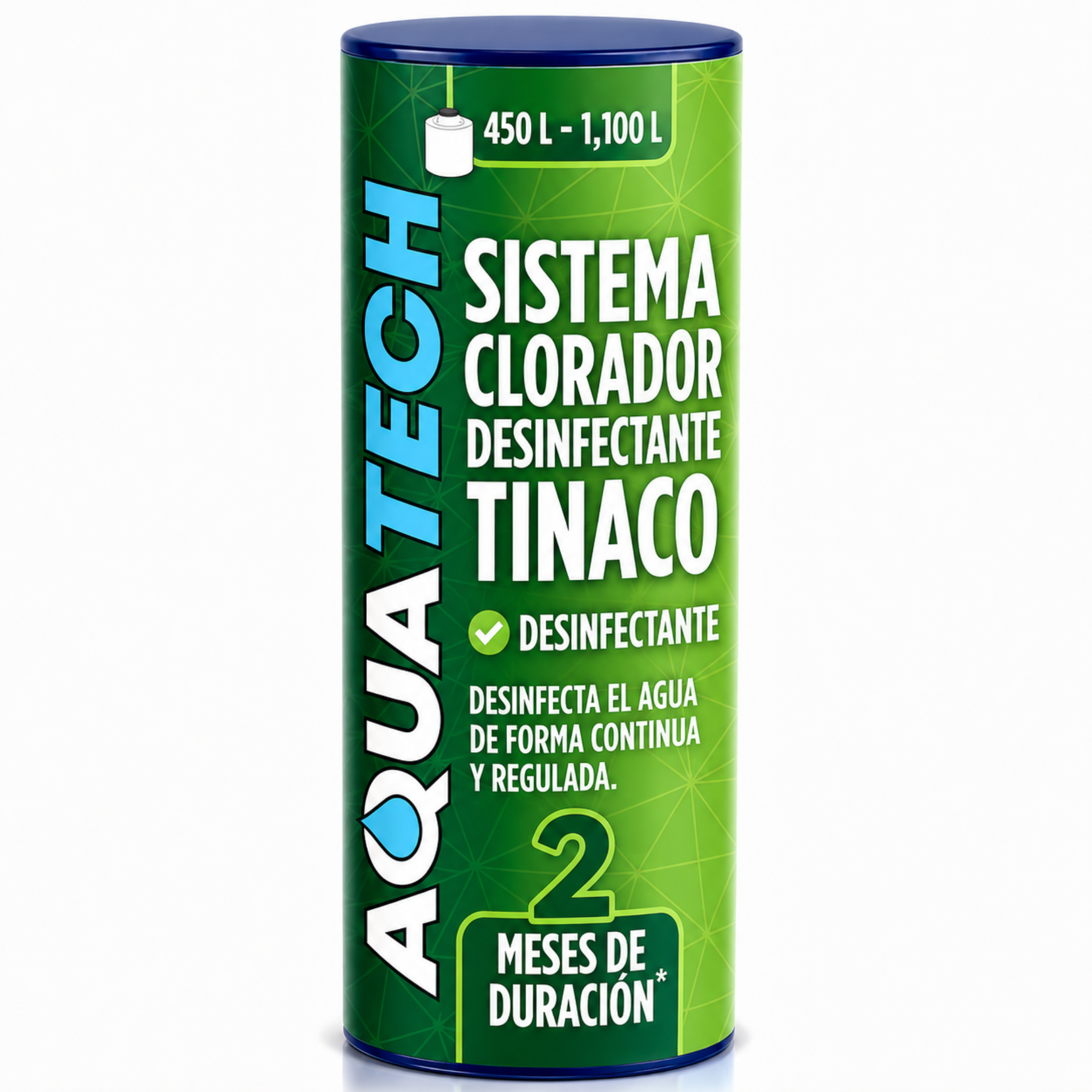 Sistema Clorador Desinfectante Antiscéptico para Tinaco de 450 a 1,100 L