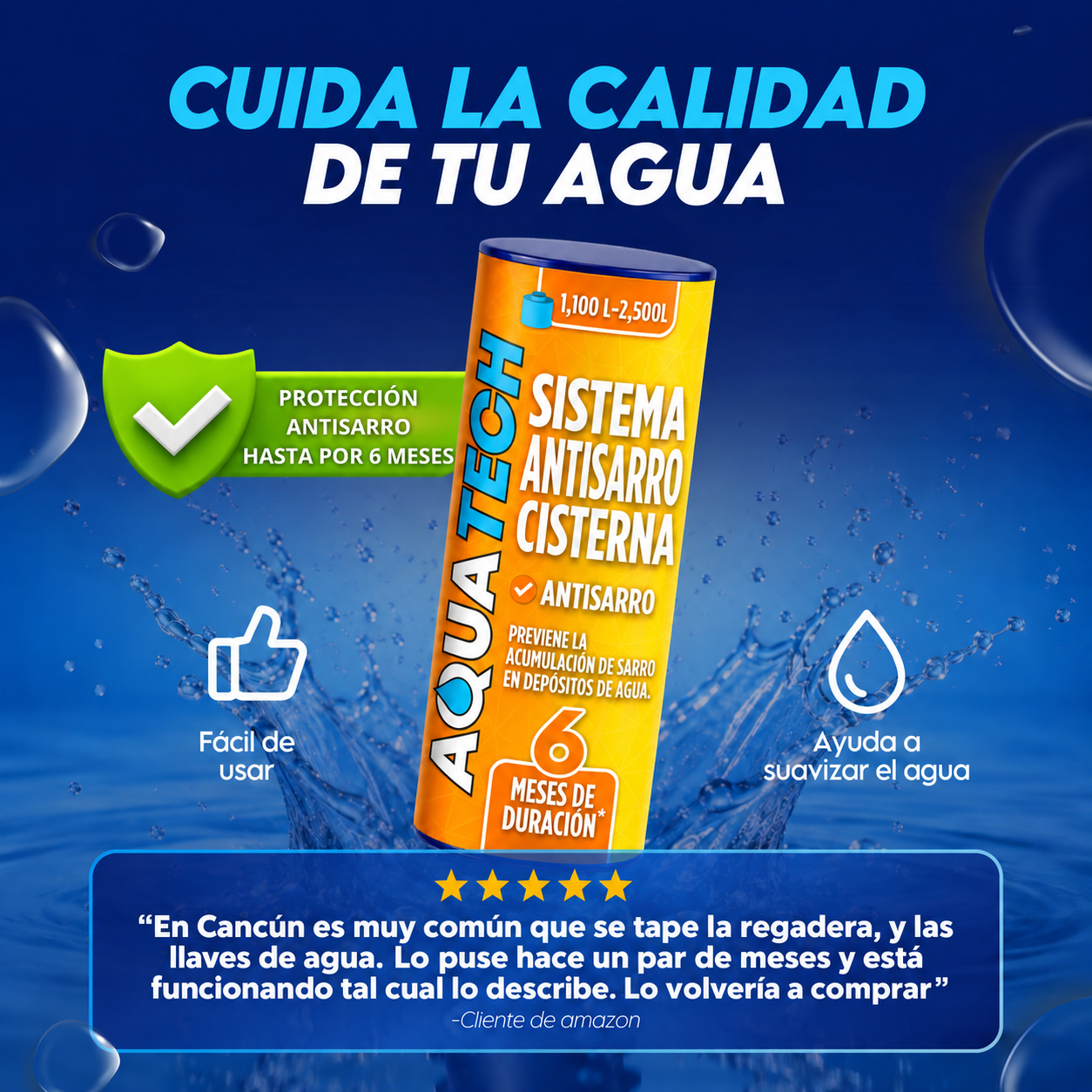 Sistema Antisarro para Cisternas de 1,100 a 2,400 L