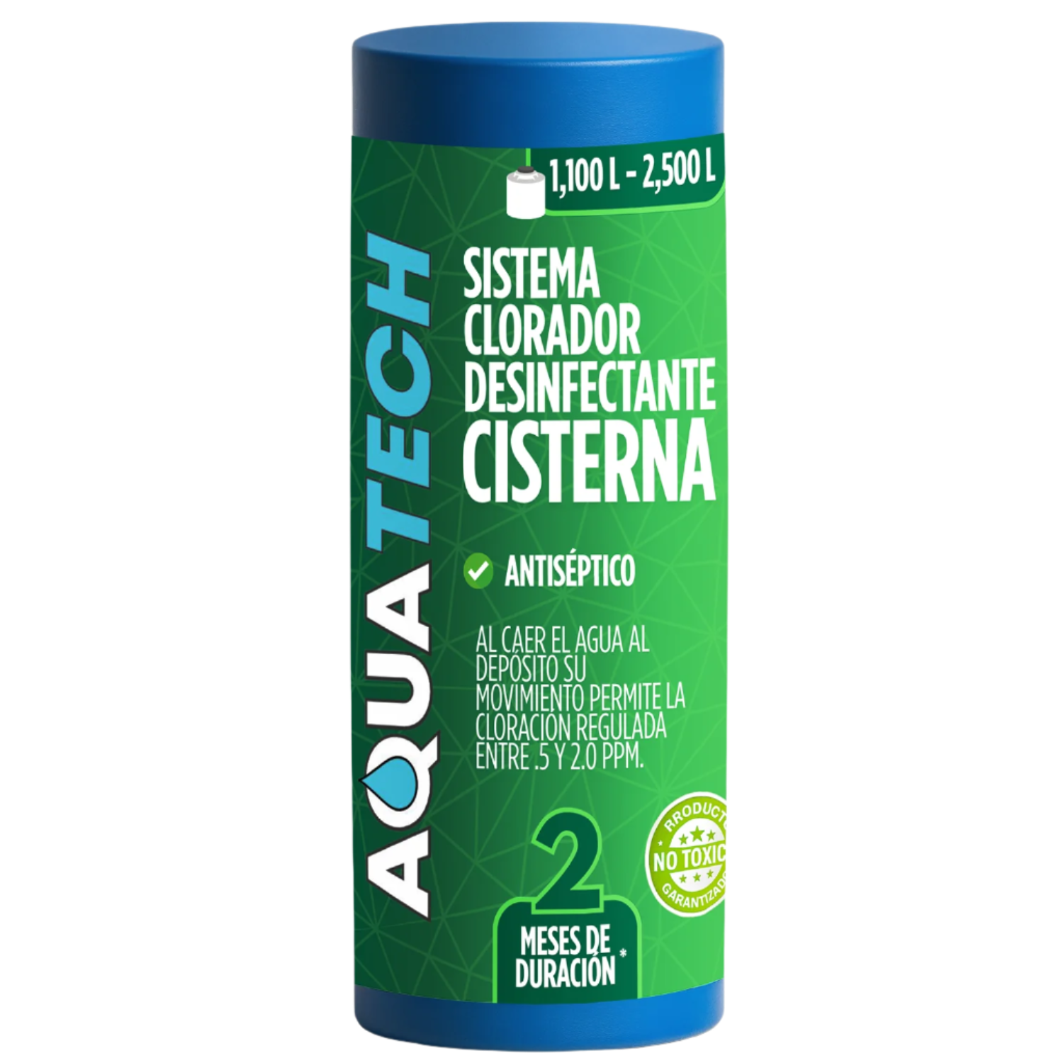Sistema Clorador Desinfectante Antiscéptico para Tinacos y Cisternas de 1,100 a 2,400 L