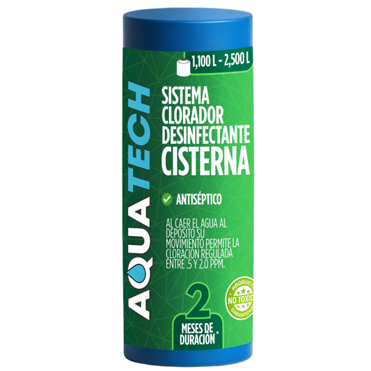 Sistema Clorador Desinfectante Antiscéptico para Tinacos y Cisternas de 1,100 a 2,400 L