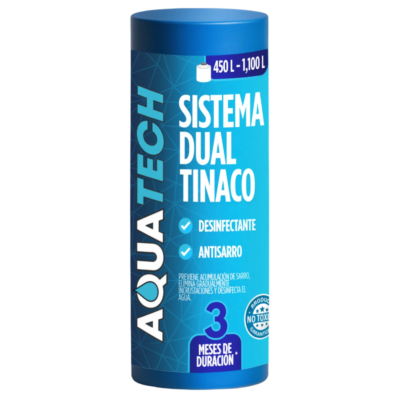 Sistema Dual Antisarro y Desinfectante Para Tinaco de 450 a 1,100 L